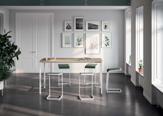 Табурет барный с обивкой Quadrifoglio C-stool