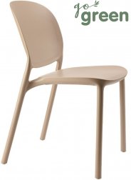 Стул пластиковый Scab Design Hug Go Green тортора