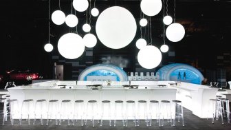 Стойка пластиковая барная светящаяся Jumbo Corner Lighting