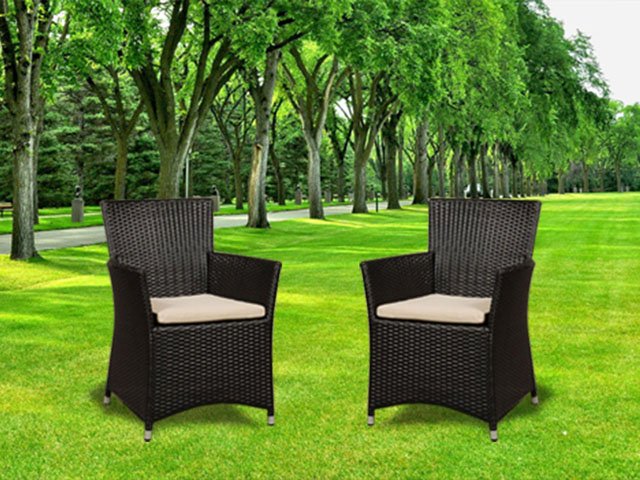 Кресло плетеное с подушкой Comfort