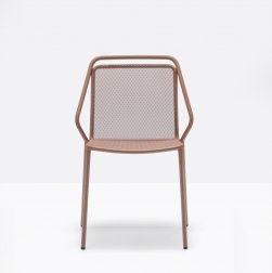Стул металлический PEDRALI Philia Mesh терракотовый