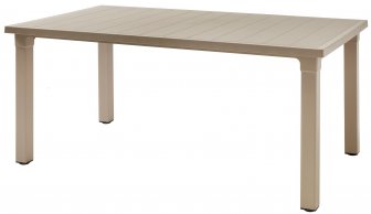 Стол пластиковый обеденный Ercole, тортора, 1700х1000х750 мм