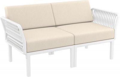 Portofino Lounge Диван пластиковый двухместный с подушками