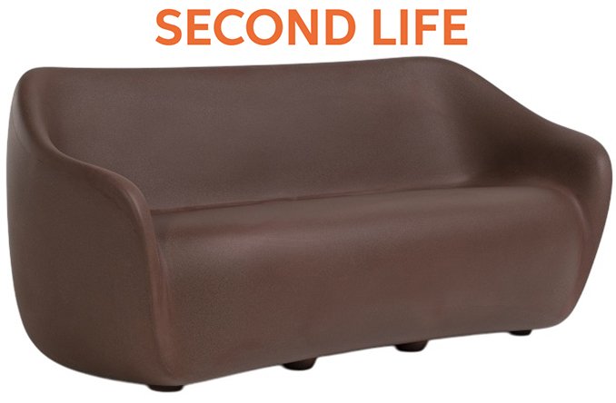 Диван пластиковый двухместный Reborn Second Life