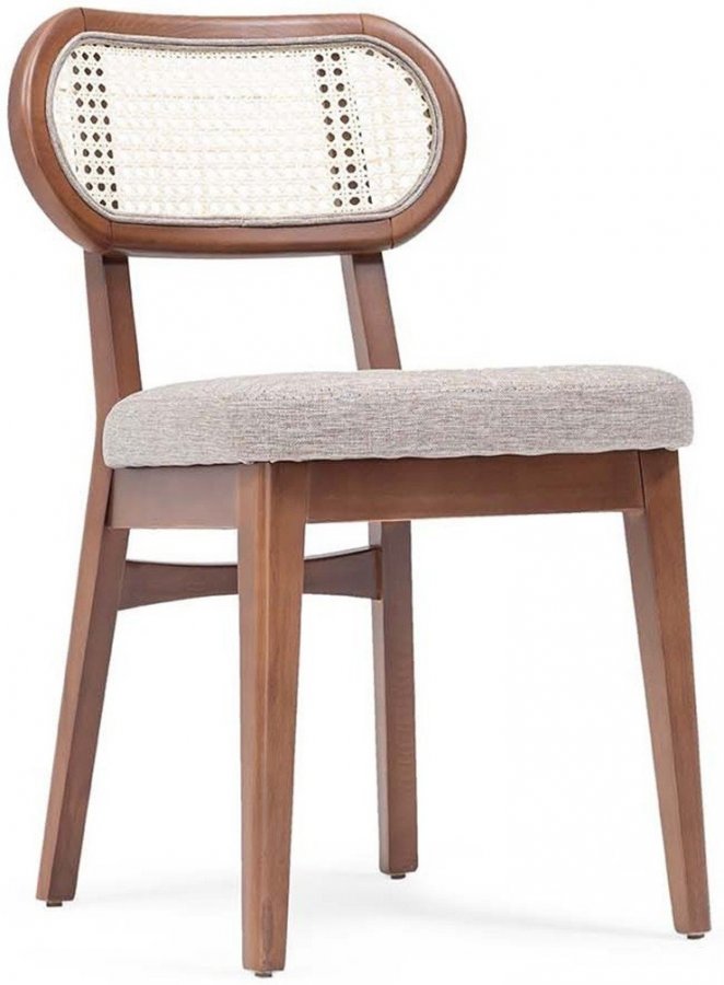 Стул деревянный с обивкой Iglo Wicker