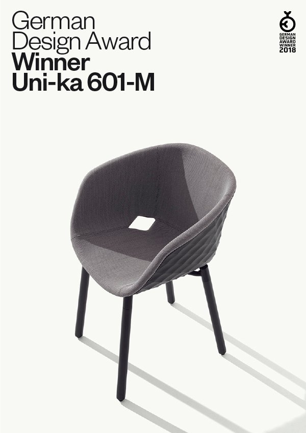 Кресло с обивкой Uni-ka