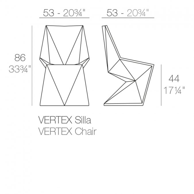 Стул пластиковый Vondom Vertex Basic