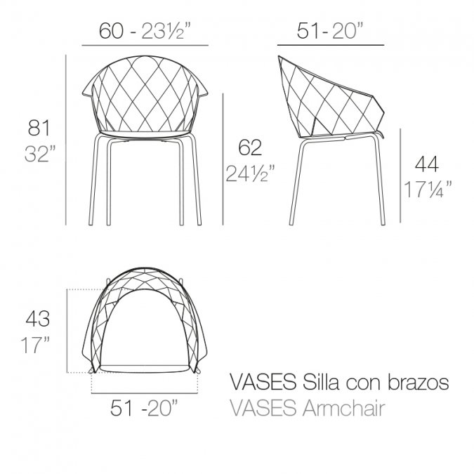 Кресло пластиковое Vases Basic