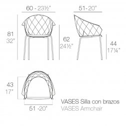 Кресло пластиковое Vases Basic