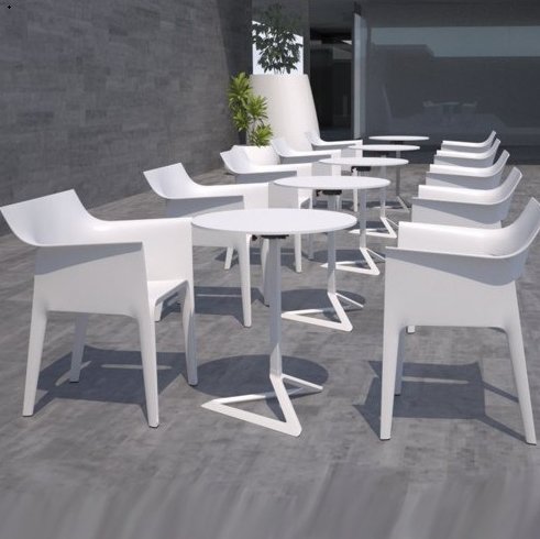 Кресло пластиковое Vondom Hidra Basic белый