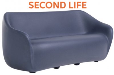 Reborn Second Life Диван пластиковый двухместный