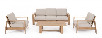 Комплект металлической лаунж мебели Baltic