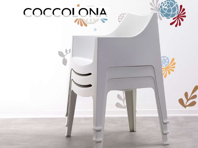 Кресло пластиковое Scab Design Coccolona лен