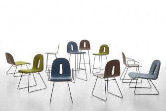 Стул барный с обивкой Chairs & More Gotham Woody SL-SG-80-I