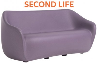 Reborn Second Life Диван пластиковый двухместный