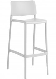 Стул пластиковый барный PAPATYA Joy-S Bar 75 белый