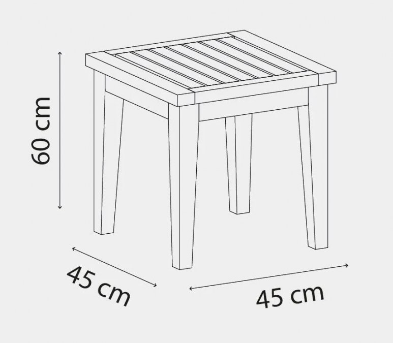 Столик деревянный кофейный Side Table