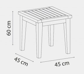 Столик деревянный кофейный Side Table