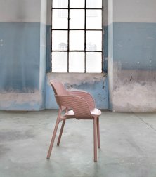 Кресло пластиковое Scab Design Hug Go Green карамельный