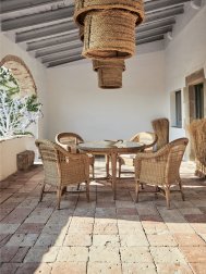 Кресло плетеное с подушкой Alga Armchair