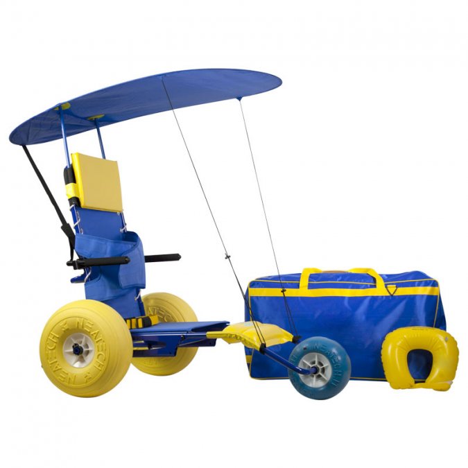 Инвалидный шезлонг для бассейна и пляжа Roller