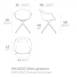Кресло офисное пластиковое Incasso