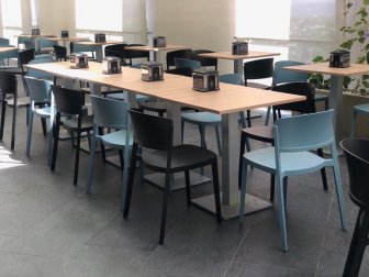 Стул пластиковый Gaber Abuela бледно-голубой