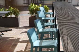 Стул пластиковый барный Nardi Trill Stool бирюзовый