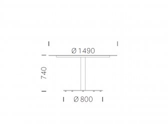 Стол ламинированный Inox Table