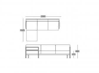Диван угловой Loca Sofa LS 3+1