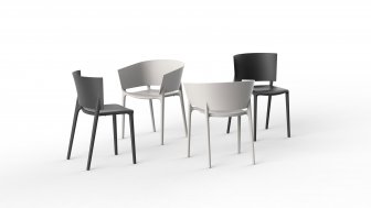 Кресло пластиковое Vondom Africa Basic слоновая кость