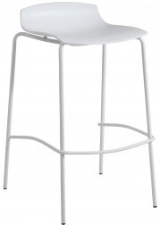 Табурет пластиковый барный PAPATYA X-Treme BSS Pro белый