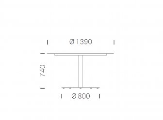 Стол ламинированный Inox Table