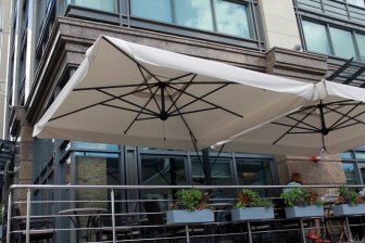 Зонт профессиональный двухкупольный 3.5х7 м Alu Double Dark