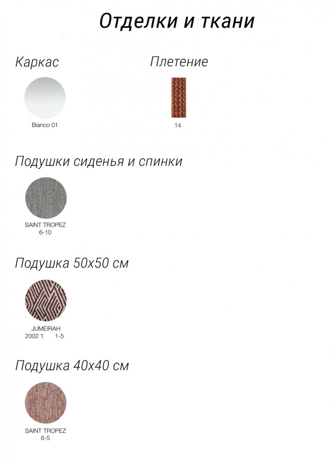 Комплект плетеной лаунж мебели Nido