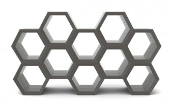 Стеллаж пластиковый книжный Hexa Pop