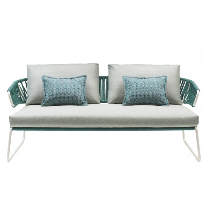 Диван плетеный с подушками Lisa Sofa Filo
