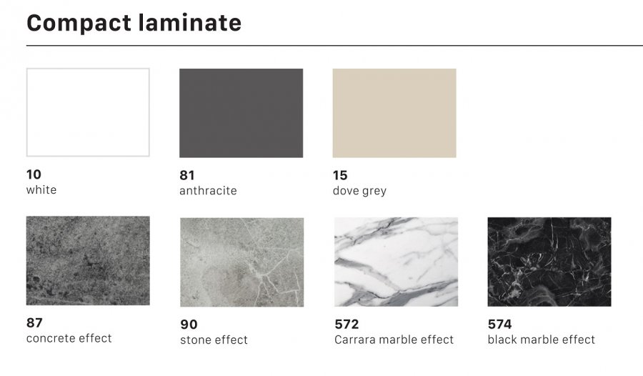 Столешница овальная Compact Laminate для подстолья Tripe Double