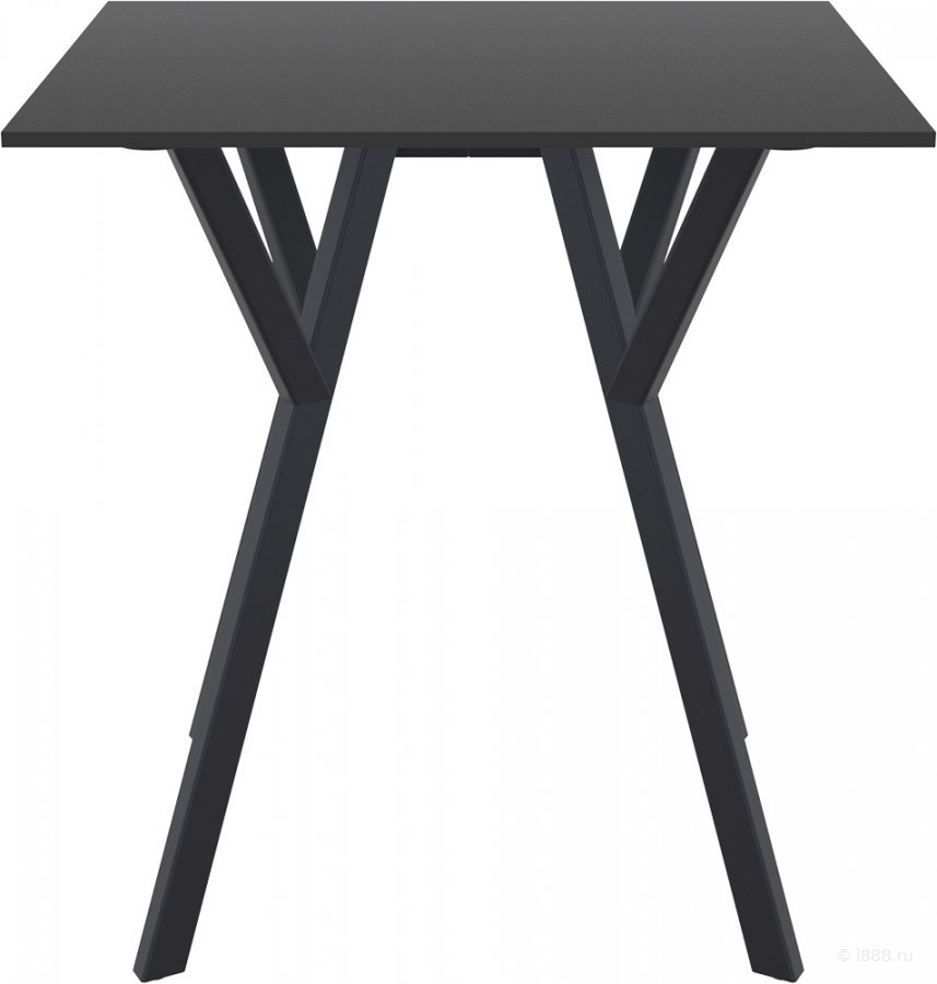 Стол пластиковый Max Table 70, черный, 700х700х740 мм