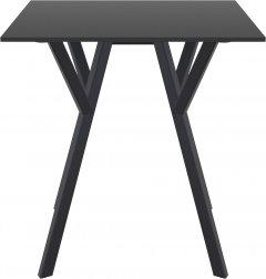 Стол пластиковый Max Table 70, черный, 700х700х740 мм