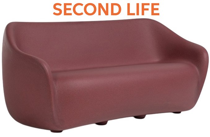 Диван пластиковый двухместный Reborn Second Life