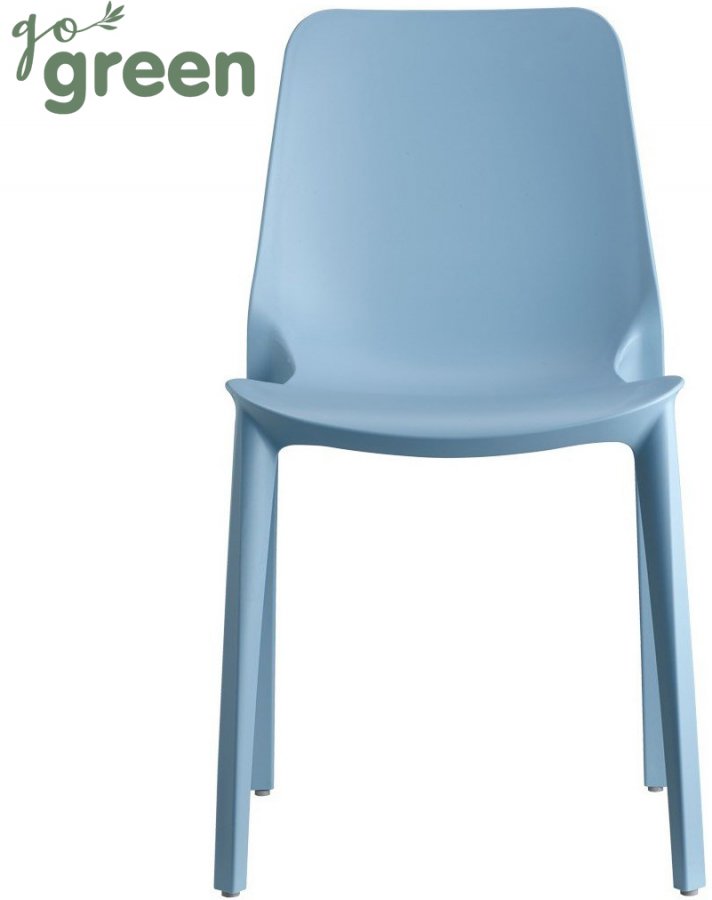 Стул пластиковый Scab Design Ginevra Go Green голубой