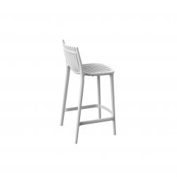 Стул пластиковый полубарный Vondom Ibiza Basic белый
