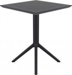 Стол пластиковый складной Sky Folding Table 60, черный, 600х600х740 мм