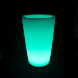 Кашпо пластиковое светящееся Cone