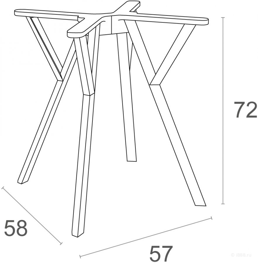 Подстолье пластиковое Max Legs Small