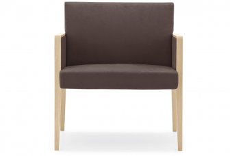 Кресло деревянное мягкое Jil Lounge