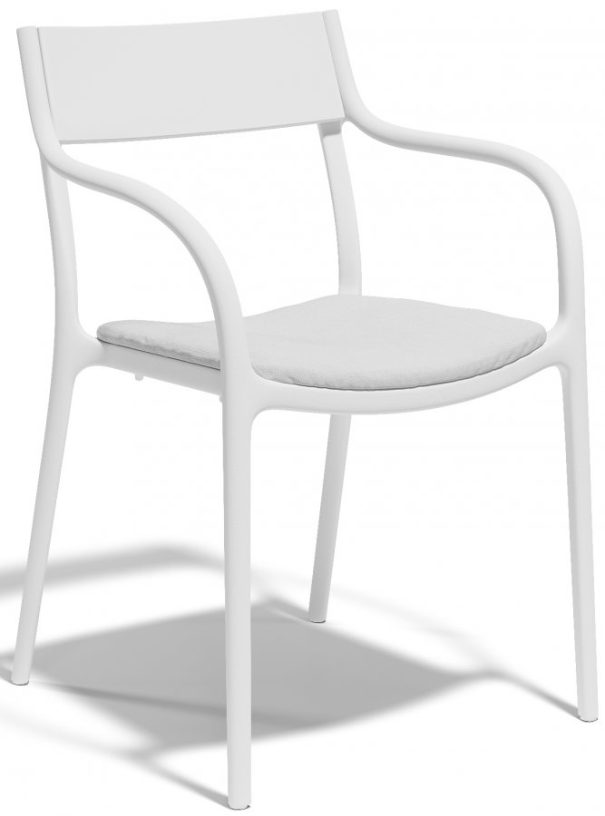 Кресло пластиковое с обивкой Vondom Madison Upholstered белый