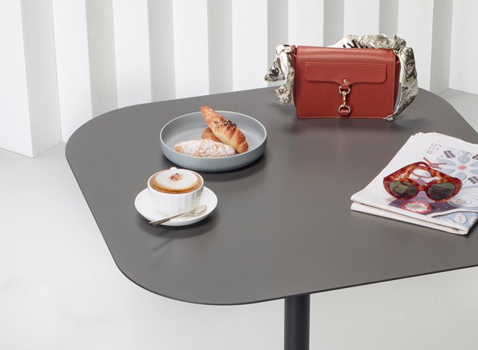 Столешница квадратная со скругленными углами Compact Laminate