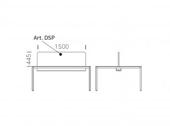 Стол со звукопоглощающей панелью Kuadro Desk
